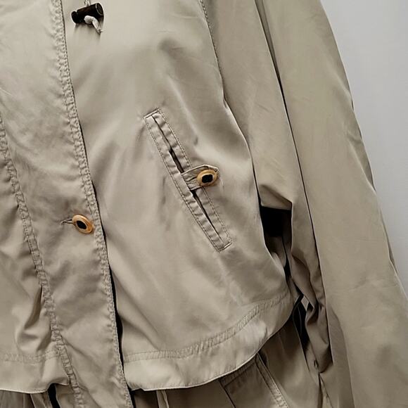 Larry Levine Microfiber Coat/Jacket Women's Size L Zip and Button Closure Nice! - Picture 3 of 13